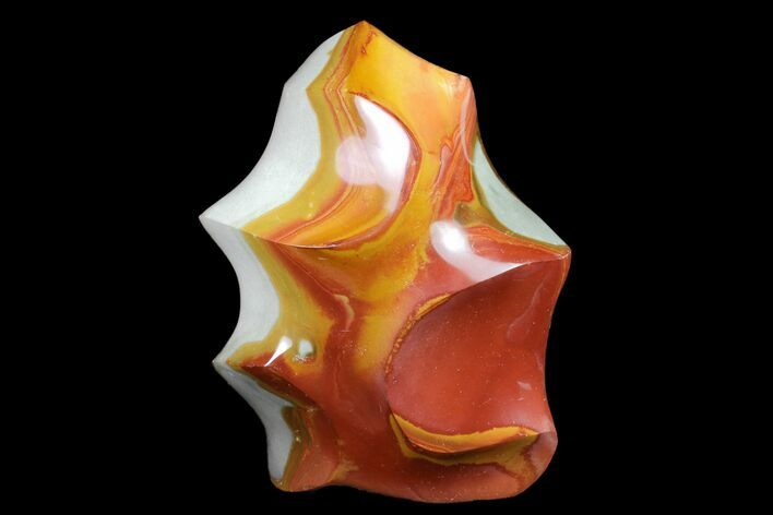 Polished Polychrome Jasper Flame - Madagascar #157440